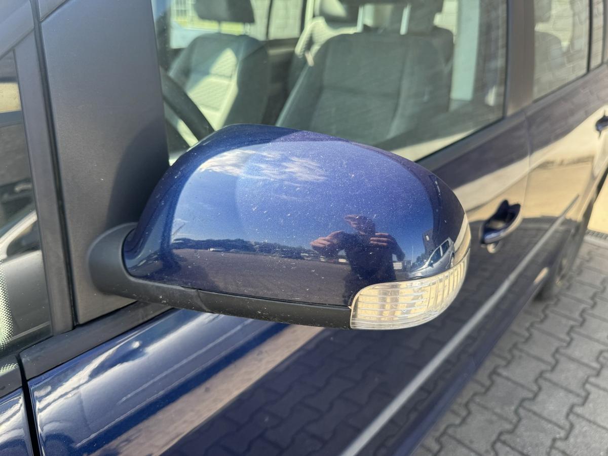 VW Touran 1T original Au&szlig;enspiegel links LD5Q Shadow Blue Metallic Bj.2009